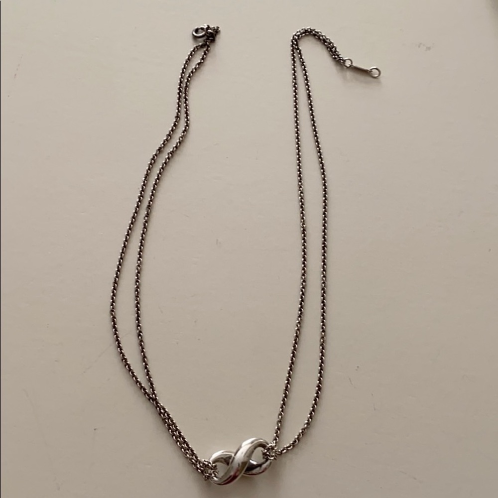 Tiffany Infinity Necklace, Sterling Silver